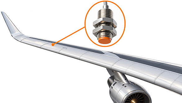 Wing Tip Brakes und Wirbelstromsensoren
